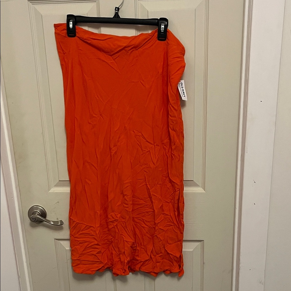 NWT Orange long skirt Old Navy